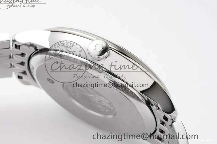 0503 Casual De Ville SS DIWF 1:1 Best Edition White Dial RG Markers on SS Bracelet MIYOTA 7847